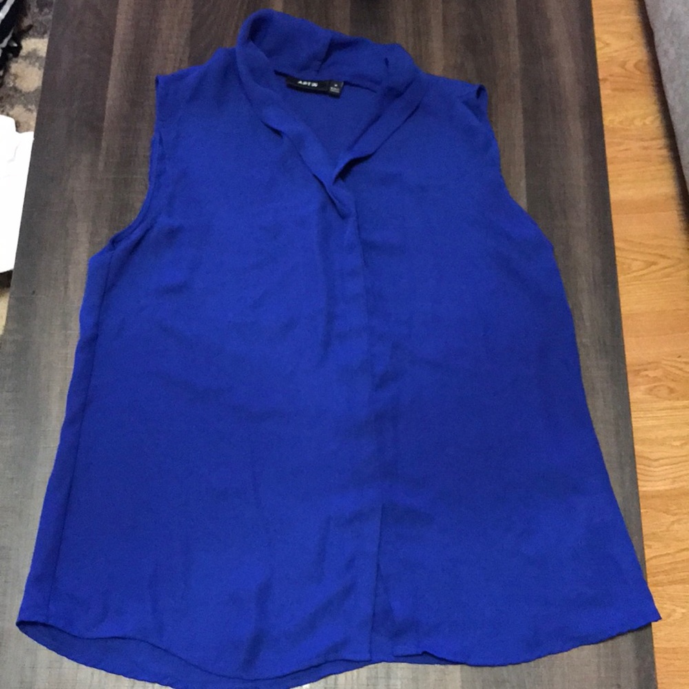 Silk blue blouse!